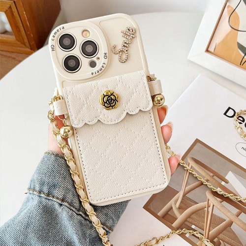 Camellia Crossbody Holder Phone Case With Anti-fall Full Protection For iPhone